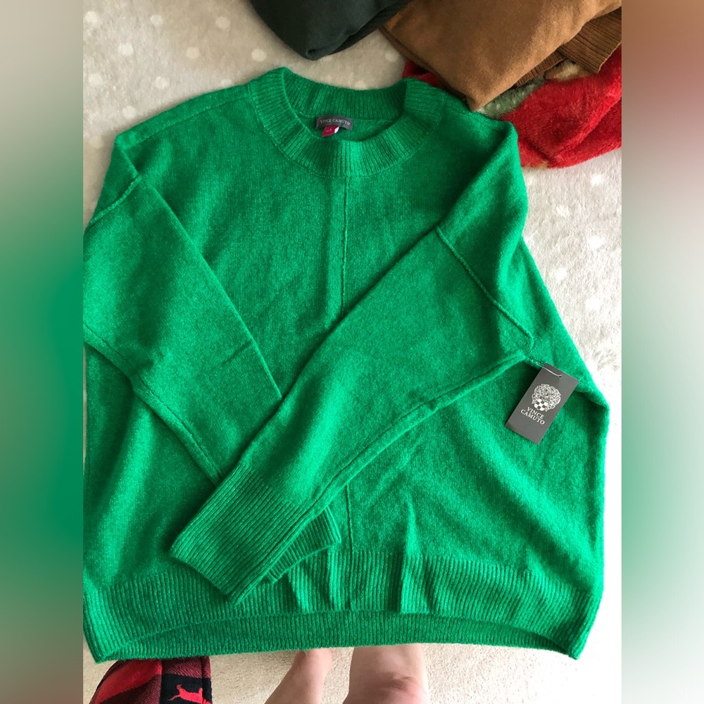 Vince Camuto Emerald Green Knit Sweater